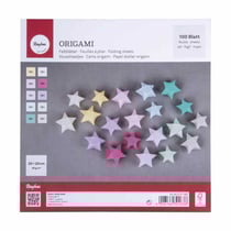 100 Feuilles pour origami couleur pastel 20 x 20 cm