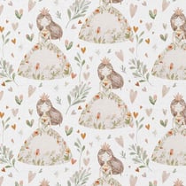 Tissu Popeline de Coton  Niouchka sur fond Blanc - Au mètre