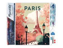 Diamond Painting Broderie Diamant Figured’Art 40x50cm toile entière roulée avec diamants carrés - Affiche Poster Paris 2
