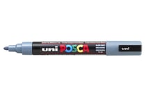 Lot de 12 Marqueurs pointe conique moyenne POSCA PC5M 1,8 - 2,5mm Gris Ardoise POSCA