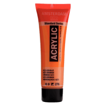 Peinture acrylique en tube - Orange azo - 276 - Amsterdam - 20ml