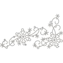 Poch. à  estamp. Kit: Floc. de neige décor. , 3,2-9,3cm, 2pces