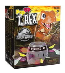Pop up t rex jurassic world dinosaure - tonneau fous rires - tomy - jeu enfant