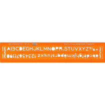 Trace-lettres - Billographe - Lettres + chiffres - Plastique - 24,5cm - Pour l'école