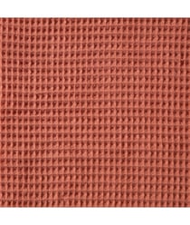 Tissu coton Nid d'Abeille de 150 cm de largeur Marsala Orange vendu par 50 cm