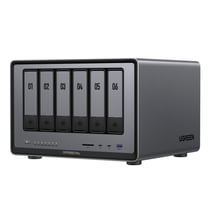 Serveur NAS UGREEN - DXP6800 Pro - Aluminium - 8021791 - Gris anodisé - 6,161 kg