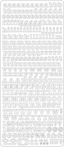 PEEL OFF'S ALPHABET MINUSCULE ET MAJUSCULE TURQUOISE 105x232