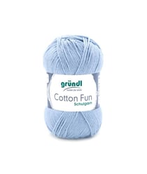 Fil à tricoter COTTON FUN - Gründl - certifié Oeko-Tex 36 Bleu