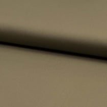 Tissu Popeline de coton unie stretch Vert kaki foncé