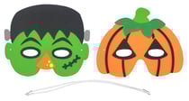 Masques d'Halloween pour enfant Monstre et Citrouille