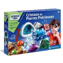 Cristaux et pierres precieuses - labo science et jeu - clementoni - 52345 - mineralogie, geologie
