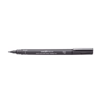 Lot de 12 feutres techniques pointe pinceau UNI-BALL PIN 000200BR GF gris foncé