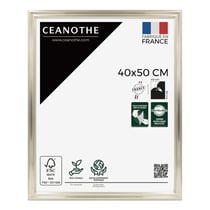 Cadre photo Julia blanc doré 40x50 cm