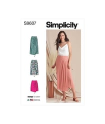 Patron Simplicity 9607 - Jupes pour jeunes filles taille n°FR 34-42