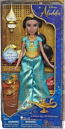 Coffret aladdin : princesse jasmine qui chante - poupee mannequin disney collection - hasbro e5442