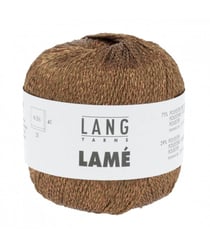 Fil brillant à tricoter LAME - Lang Yarns 0015 Marron