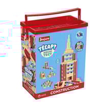 Baril tecap architect 120 pieces en bois - jeujura - 8346 - jeu construction