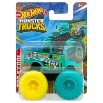 Monster trucks too s'cool - véhicule miniature vert - echelle 1.70 - MATTEL