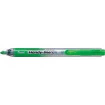Surligneur rétractable rechargeable - PENTEL - Vert clair - Handy-Line S - Pointe biseautée 1,0 x 3,6 mm