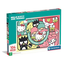 Puzzle 104 pièces - Hello Kitty et ses Amis - Rose - Clementoni