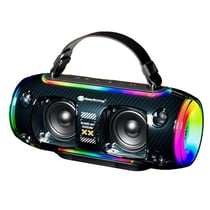 Enceinte Bluetooth Portable Étanche RGB Pour Fêtes et Activités Extérieures Bleu YONIS
