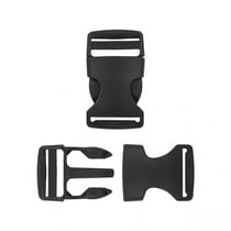 Lot de 2 boucles anti-glisse plastique noir 52mm x 30mm