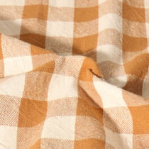 Tissu Coton d'ameublement Celestin Carreaux Ocre