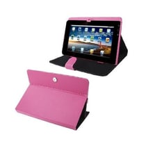 Housse Tablette Tactile Universelle 10.1' Simili Cuir Mode Portrait Paysage Rose YONIS