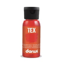Peinture pour tissus - Carmin - Opaque - Peinture à l'eau - Tex - Darwi - 50ml