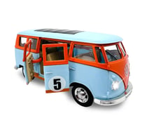 Volkswagen T1 miniature 1:30 bleu clair avec piles