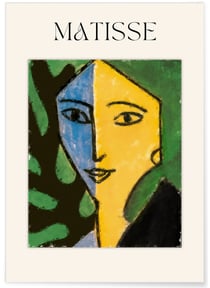 Affiche Matisse - Portrait Coloré | A3 : 29,7x42cm