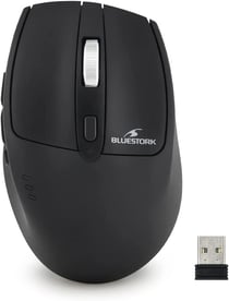 Souris Sans Fil R2 Bluestork - Soft touch et silencieuse - Noir