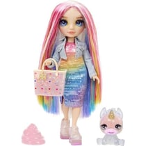 Poupée 28cm Avec Kit Slime Et Mascotte Rainbow High / Amaya