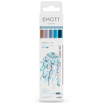 Feutres de dessin et d'écriture - Emott - Aquatic Purity - Pointes fines - 5 pcs