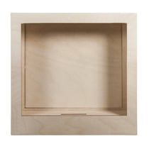 Kit en bois Cadre à motif 3D, FSC 100%, nature, 24x24x6,6cm, 8 pces, boîte 1kit