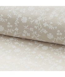 Tissu coton Margelie de 135 cm de largeur Taupe/blanc Multicolore vendu par 50 cm