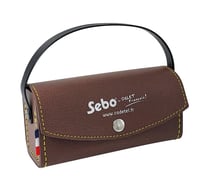Trousse en cuir marron, pour palets fonte - Sebo