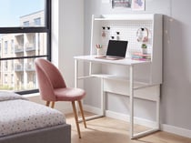 Bureau Panneau de particules de bois Blanc BUXTON - Beliani