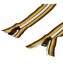 Fermeture coupe vent bouche à bouche séparable multicolore