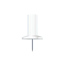 Boîte de 25 épingles Papic - Hauteur de pointe 7mm - 10mm de diamètre - Blanc - Exacompta