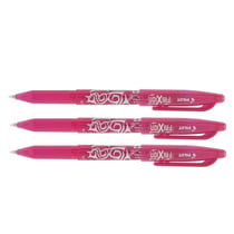 Lot de 3 stylos roller FriXion Ball 0,7 mm Pilot – Rose