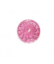 Carte de 6 boutons rose transparent 14mm - Distrifil Rose