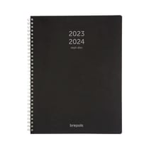 Agenda semainier 2023/2024 Brepols 16 mois 21 x 29,7 cm noir