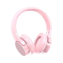 Casque Audio Sans Fil Bluetooth HIFI Stéréo Pour Gaming Avec Micro Rouge Rose YONIS