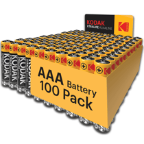 KODAK Xtralife Piles AAA-LR3 Alcaline 1,5V – Pack de 100
