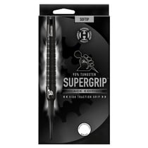 Fléchettes Supergrip 90 Black Edition pointe plastique 18g - Harrows
