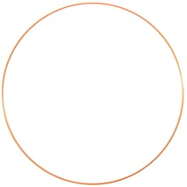 Anneau en métal - Ø 60 cm x 3,8 mm - Doré - Vaessen Creative