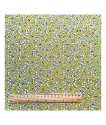 Tissu coton champêtre de 150 cm de largeur briella vert vendu par 50 cm