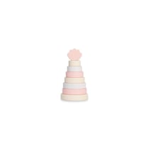 Tour d'empilage en bois Shell Pink