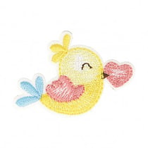 Ecusson thermocollant oiseau 4x4cm